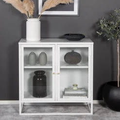 Nohr Vitrinekastje Shaune 85 x 85cm, kleur Wit