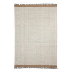 Kave Home Vloerkleed Brina Wolmix Lichtgrijs