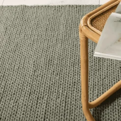 Online Nohr Vloerkleed Demetrious Wol, kleur Groen