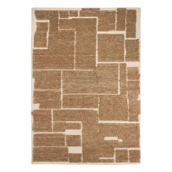 Clearance By-Boo Vloerkleed Intarsio Wol Bruin