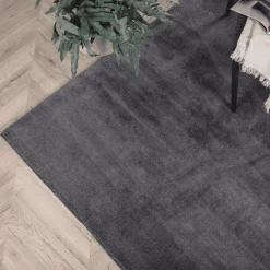 Clearance Nohr Vloerkleed Les kleur Donkergrijs