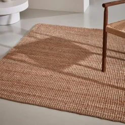 Outlet Kave Home Vloerkleed Madelin Jute, kleur Naturel