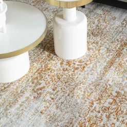 Online Zuiver Vloerkleed Magic kleur Grijs/Oranje