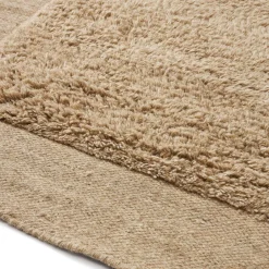 Clearance Kave Home Vloerkleed Marely Wol, 160 x 230cm, kleur Beige Bruin