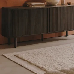 Online Kave Home Vloerkleed Marely Wol, kleur Wit