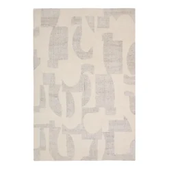 Best Kave Home Vloerkleed Norela Wolmix, 200 x 300cm Lichtgrijs