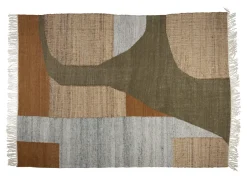 Best Dutchbone Vloerkleed Pavilion Jute en wol Bruin