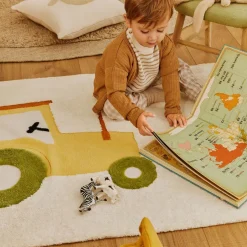 Discount Kave Home Vloerkleed Pecky 90 x 150cm Wit