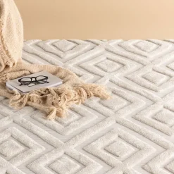 New Nohr Vloerkleed Rondale kleur Off White Wit