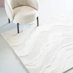 Best By-Boo Vloerkleed Soil Wol, kleur Off White Wit