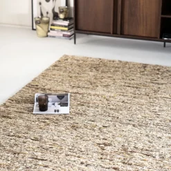 Online By-Boo Vloerkleed Takara Wol, kleur Mosterdgeel