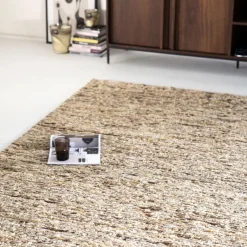 Online By-Boo Vloerkleed Takara Wol, kleur Mosterdgeel