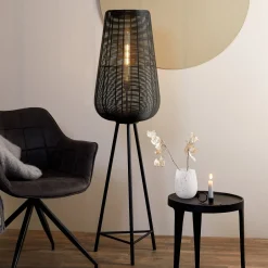 Sale Light & Living Vloerlamp Adeta kleur Mat Zwart