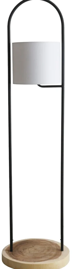 Online Artistiq Living Vloerlamp Adonnis Met plateau, Acaciahout