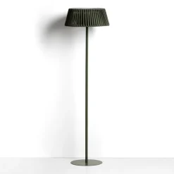 Online Kave Home Vloerlamp Aldet Op zonne-energie, Plat Geweven touw