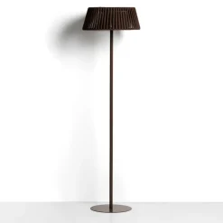 Online Kave Home Vloerlamp Aldet Op zonne-energie, Plat Geweven touw