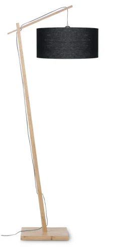 Hot GOOD&MOJO Vloerlamp Andes Naturel, Bamboe en Eco linnen