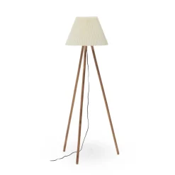 Sale Kave Home Vloerlamp Benicarlo Rubberhout, 149cm hoog Naturel