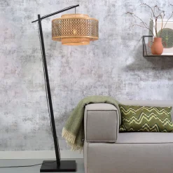 Clearance GOOD&MOJO Vloerlamp Bhutan Large, Bamboe