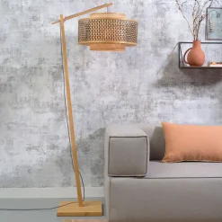Clearance GOOD&MOJO Vloerlamp Bhutan Large, Bamboe