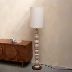 Discount Zuiver Vloerlamp Brew Keramiek en linnen, 145cm