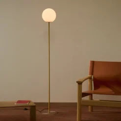 Sale Kave Home Vloerlamp Brisia Glas en messing, 155cm