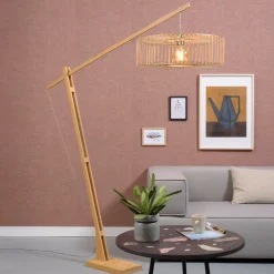 Sale GOOD&MOJO Vloerlamp Bromo Large, Bamboe, kleur Naturel