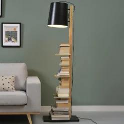 Hot it's about RoMi Vloerlamp Cambridge met plankjes