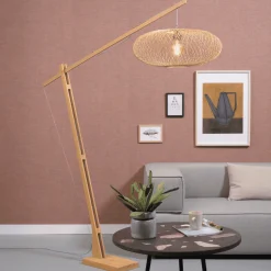 Outlet GOOD&MOJO Vloerlamp Cango Bamboe, 218cm