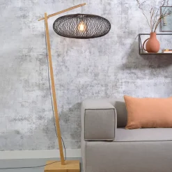 Outlet GOOD&MOJO Vloerlamp Cango Bamboe, 176cm