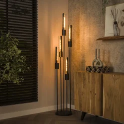 Outlet LifestyleFurn Vloerlamp Charnelle Artic Black Artic zwart