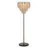 Best Richmond Interiors Vloerlamp Chloe Glas en Antique Brass, 168cm