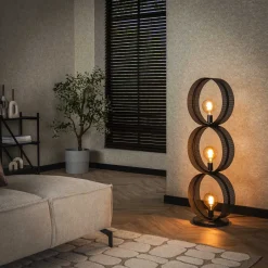 New LifestyleFurn Vloerlamp Dalvin finish Charcoal