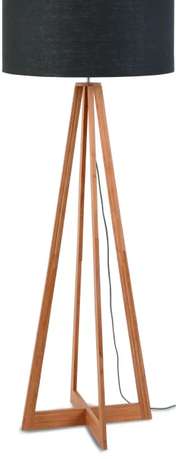 Sale GOOD&MOJO Vloerlamp Everest Bamboe en Eco linnen