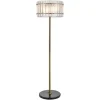 Online Richmond Interiors Vloerlamp Feline Glas en Antique Brass, 168cm