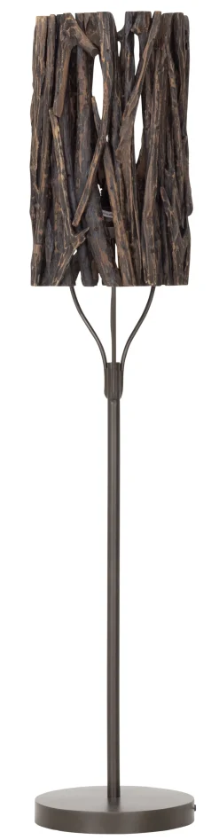 Outlet MUST Living Vloerlamp Forest Teakhout