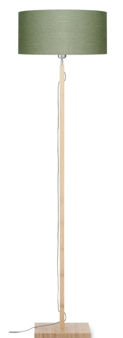 Online GOOD&MOJO Vloerlamp Fuji Bamboe en Eco linnen