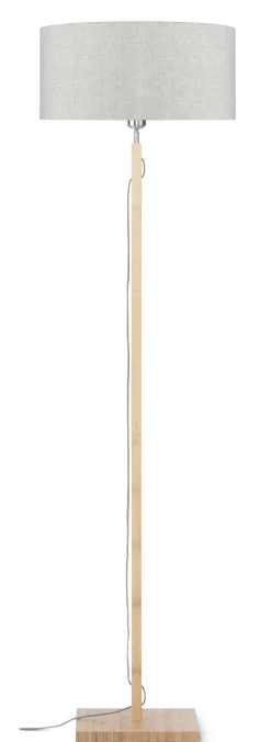 Online GOOD&MOJO Vloerlamp Fuji Bamboe en Eco linnen