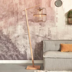 Discount GOOD&MOJO Vloerlamp Hokkaido Bamboe, 176cm