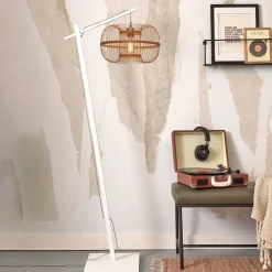 GOOD&MOJO Vloerlamp Hokkaido Bamboe, 150cm