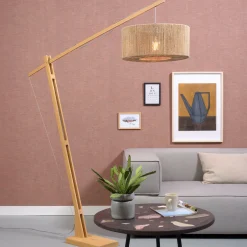 Online GOOD&MOJO Vloerlamp Iguazu Jute, 207cm Naturel