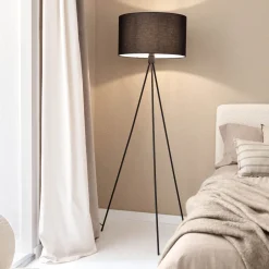 Best Kave Home Vloerlamp Ikia Zwart