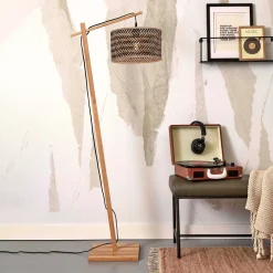 Hot GOOD&MOJO Vloerlamp Java Bamboe, 150cm