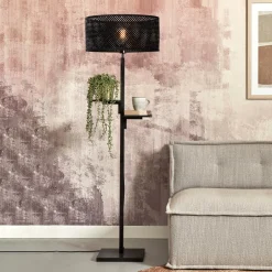 Outlet GOOD&MOJO Vloerlamp Java Met 2 plankjes, Bamboe