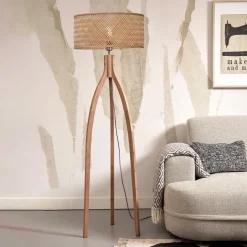 New GOOD&MOJO Vloerlamp Java 3-poot, Bamboe