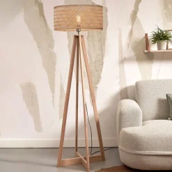 Sale GOOD&MOJO Vloerlamp Java 4-poot, Bamboe