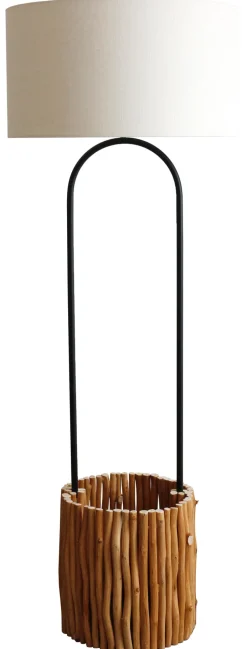 Discount Artistiq Living Vloerlamp Kenyanna Met plantenmand, Drijfhout