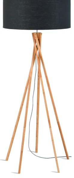 Clearance GOOD&MOJO Vloerlamp Kilimanjaro Bamboe en Eco linnen