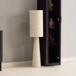 Outlet WOOOD Vloerlamp Loft Bouclé met dessin, 130cm