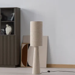 Outlet WOOOD Vloerlamp Loft Bouclé met dessin, 130cm